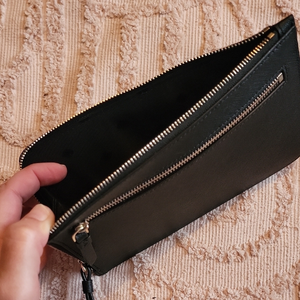 Kate Spade Black Leather Wristlet - Picture 7 of 9